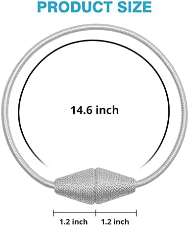 NICEEC 4 Pack Magnetic Curtain Holdbacks