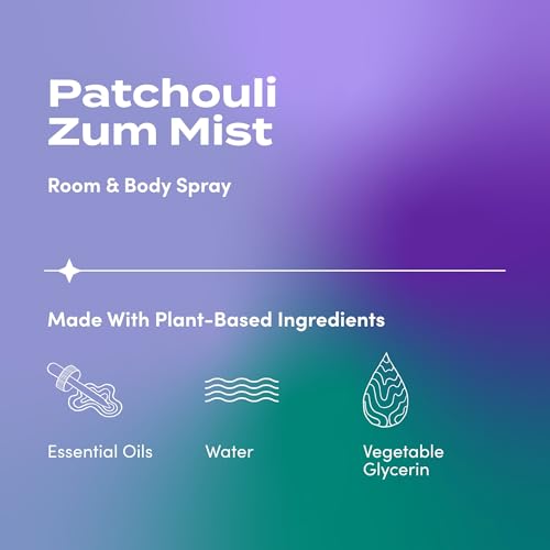 Indigo Wild Zum Mist Room Body Spray - Patchouli Scent - 4 Fl Oz