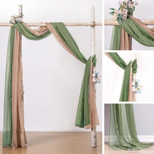 MIULEE Sheer Window Scarf Valance Spring Elegant Swag Curtain