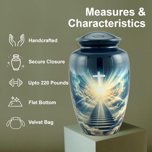 Heaven Urn with Velvet Bag 105 Inches 200LB Capacity