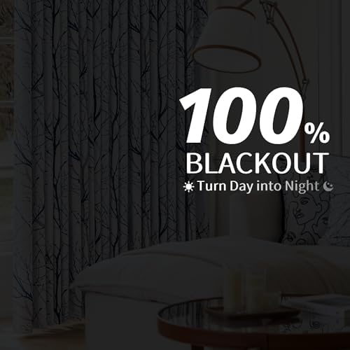 FMFUNCTEX Grommet Curtains 84 Inches Blackout Panels