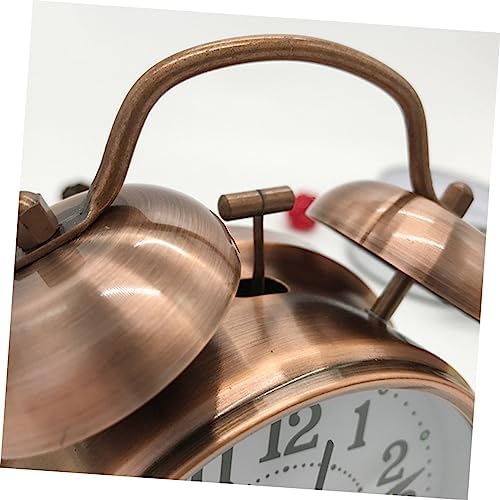 Classic Double Bells Alarm Clock with Copper Finish
