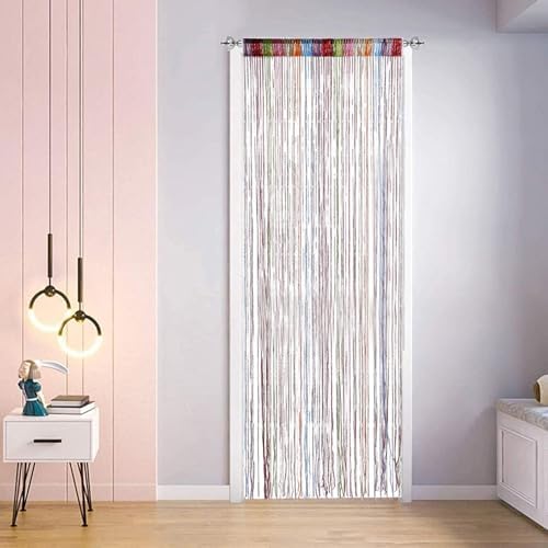 Wedhapy Door Fly Screen Curtain 3937x7874 Inch Tassel Style