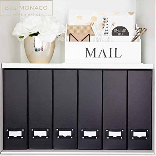 Blu Monaco Foldable Magazine File Holder Set of 6