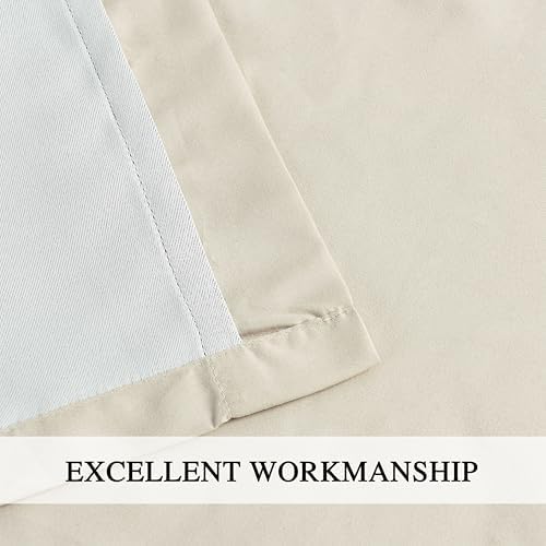 Thermal Insulated Blackout Curtains 42x63 Pair Boho Ruched
