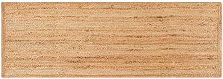 Hausattire Hand Woven Jute Braided Rug 2x6