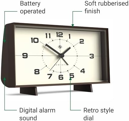 NEWGATE Wideboy Alarm Clock with Retro Design