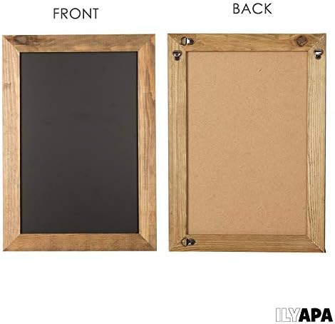 Ilyapa Rustic Wooden Magnetic Chalkboard Sign 12x16