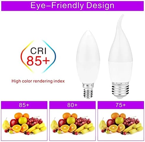 4PCS LED Candle Bulb E14 E27 5W 7W Warm White Light Bulb