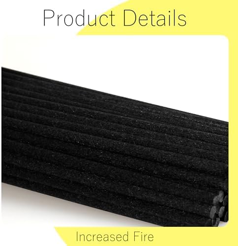 Black Oil Diffuser Sticks 50pcs 9in 3mm Thick for Home Spa