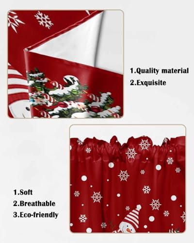 Christmas Swag Curtain Valance for Windows 28x36 Inch