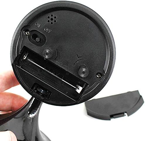 3 Inch Round Silent Alarm Clock with Quartz Movement