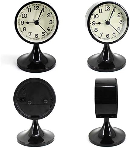 3 Inch Round Silent Alarm Clock with Quartz Movement