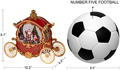 Christmas Carriage Snow Globe with Music and Timer