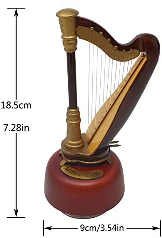 KingPoint Mini Rotating Harp Music Box