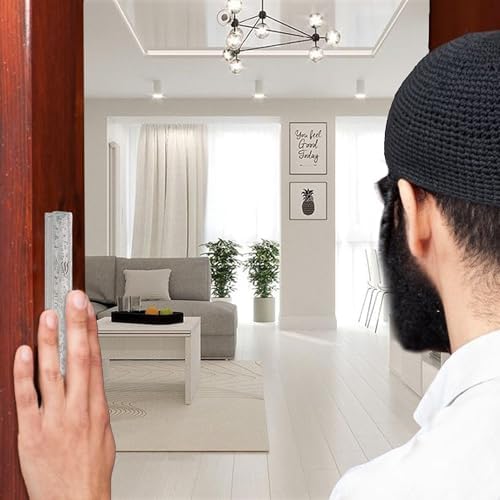 Modern Glass Mezuzah Case with Shattered Design