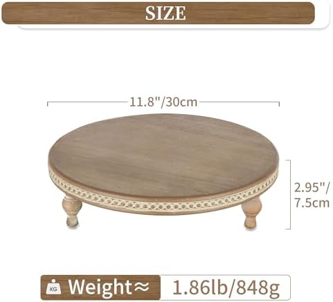 Hanobe Round Decorative Tray Stand