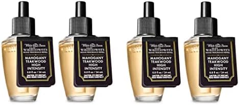 Bath and Body Works 4 Pack Mahogany Teakwood Wallflowers Fragrance Refills 1