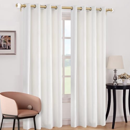 USFOOK Gold Telescoping Curtain Rods 32-58 Inch