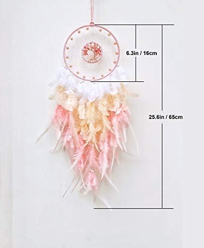 Pink Dream Catcher Tree of Life Wall Decor