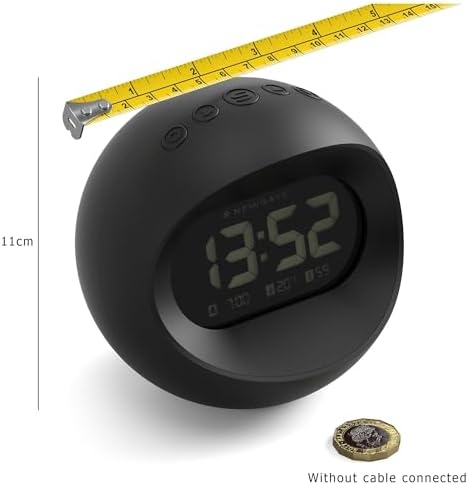 NEWGATE Centre of The Earth Alarm Clock with Retro Design