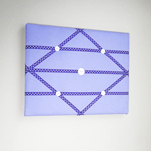 11x14 Lilac Purple Polka Dot French Memo Board with Bow Design