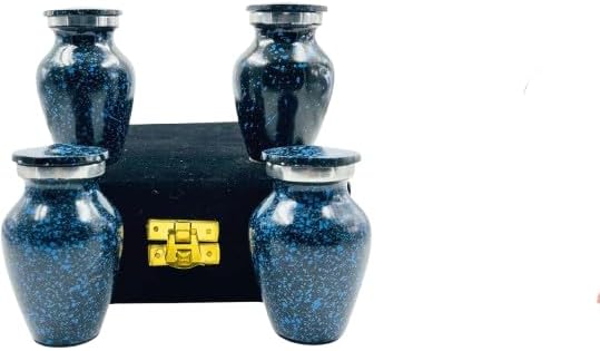 Blue Marble Cremation Urn for Adult Keepsake