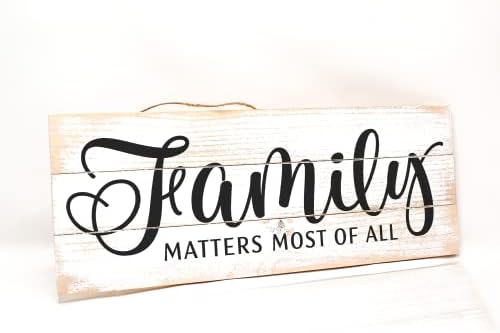 Family Kitchen Sign - Rustic Wall Art Decor