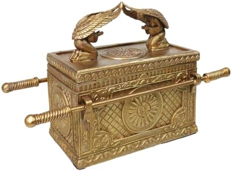 Ebros Matte Gold Ark of the Covenant Decorative Figurine
