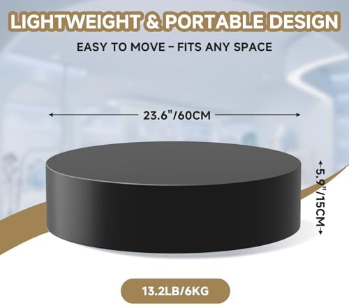 Round Mannequin Display Pedestal Stand - Black 236 x 59