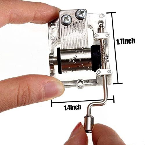 3 Pack Music Box Movement Hand Crank DIY Musical Mechanism Replacement