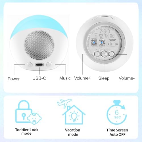 Homidy Alarm Clock for Kids 4th Gen 2024 White