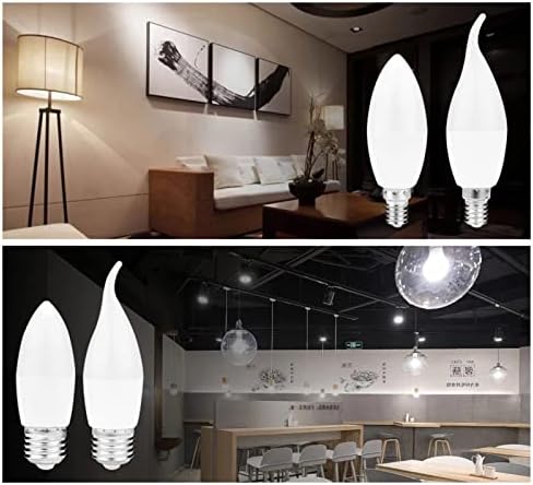4PCS LED Candle Bulb E14 E27 5W 7W Warm White Light Bulb
