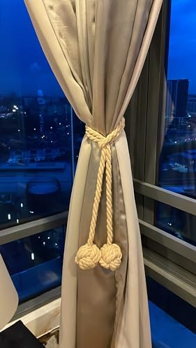Ushomin Curtain Tiebacks 2 Pack Heavy Duty