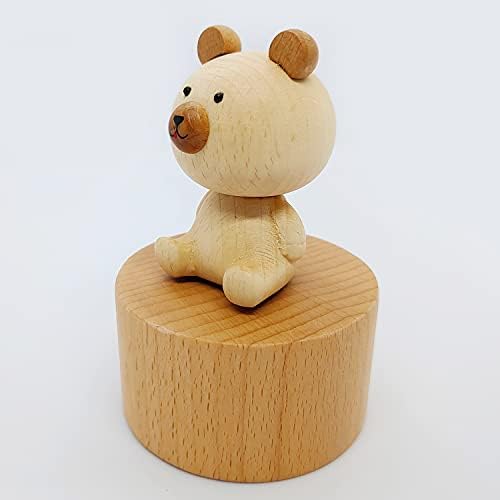 Cute Little Bear Mini Music Box Musical Gift for Kids and Friends