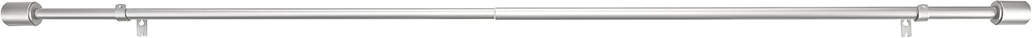 Amazon Basics 1-Inch Curtain Rod with Cap Finials