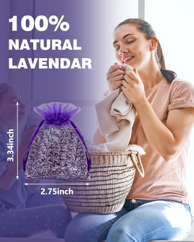 26 Pack French Lavender Sachet Bags for Home Fragrance