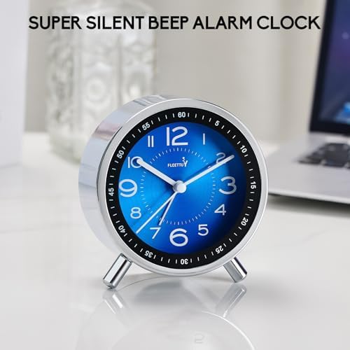 Super Silent Metal Alarm Clock with Night Light