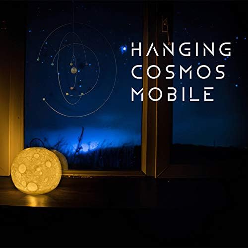ScienceGeek Rotating Galaxy Mobile - 10 Inch Iron Solar System Decor