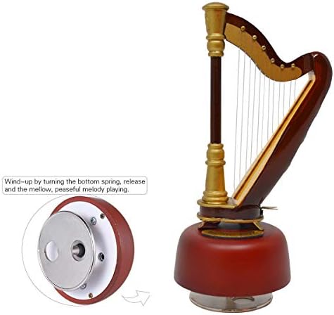 KingPoint Mini Rotating Harp Music Box