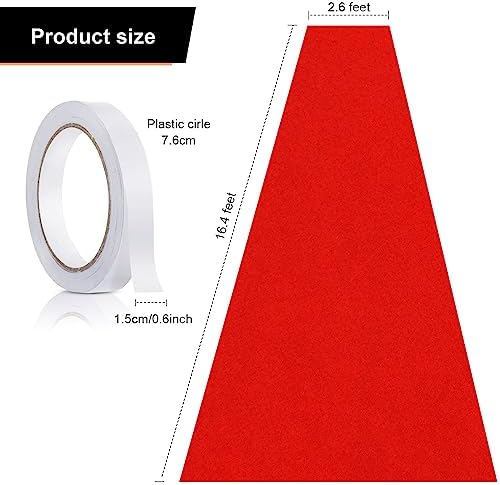 Preboun Red Carpet Runner 26x164ft Party Aisle Rug