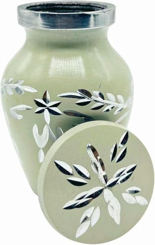 Velvet Box Cremation Urn with Diamond Cutting Design
