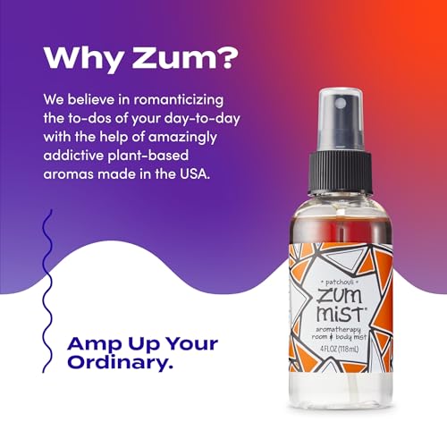 Indigo Wild Zum Mist Room Body Spray - Patchouli Scent - 4 Fl Oz
