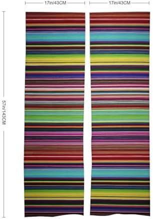 Japanese Noren Striped Door Curtain 34x57 Inch