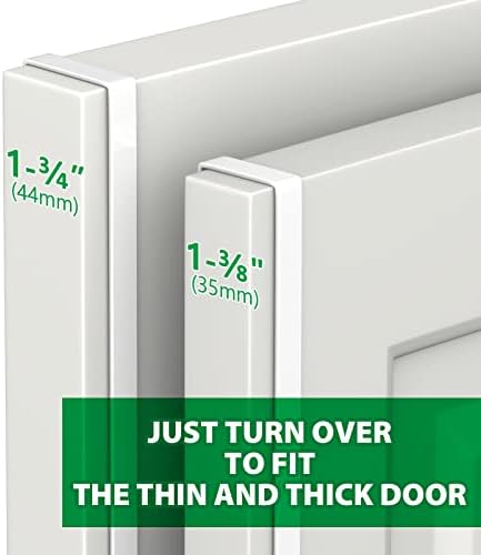14 Inch Z-Shaped Door Hooks 4 Pack White
