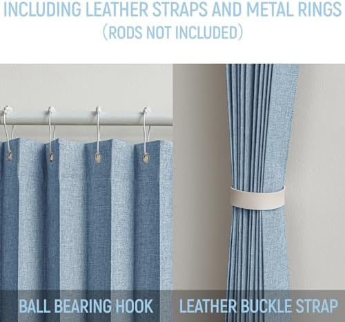 AJAZZ 100 Blackout Accordion Door Curtain 1 Panel