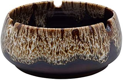 InnoLife Round Ceramic Ashtray - White