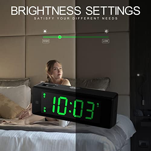 Digital Alarm Clock with Hybrid LED LCD Display and Emergency Flashlight