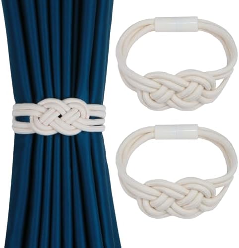 2 Pack Magnetic Curtain Holdbacks for Home and Office Use