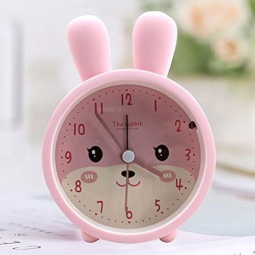 3 in 1 Cartoon Pink Rabbit Silicone Alarm Clock with Night Light